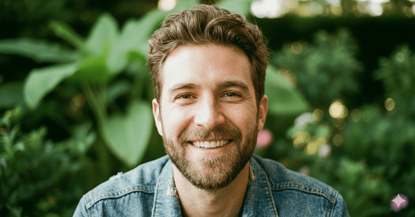 image d'un candidat satisfait de type européen